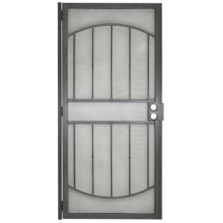 Gatehouse Gibraltar Silver Steel Security Door (Common 80 in x 36 in; Actual 81 in x 39 in)