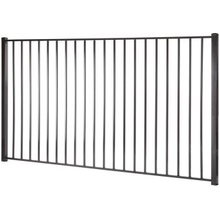 Merchants Metals Black Galvanized Steel Fence Panel (Common 60 in x 96 in; Actual 58 in x 94 in)