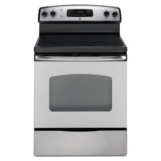 GE 30 in Smooth Surface Freestanding 4 Element 5.3 cu ft Self Cleaning Electric Range (Stainless Steel)