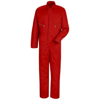 Red Kap 52 Mens Red Long Sleeve Coveralls