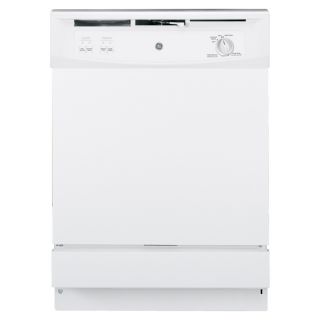 GE 64 Decibel Built in Dishwasher with Hard Food Disposer (White On White) (Common 24 Inch; Actual 24 in) ENERGY STAR
