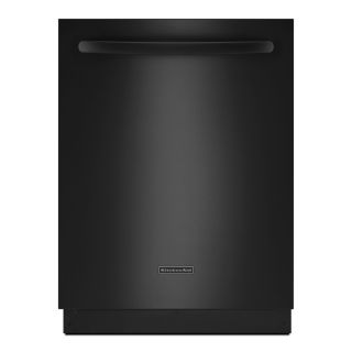 KitchenAid 24 in 52 Decibel Built In Dishwasher with Hard Food Disposer and Stainless Steel Tub (Black) ENERGY STAR