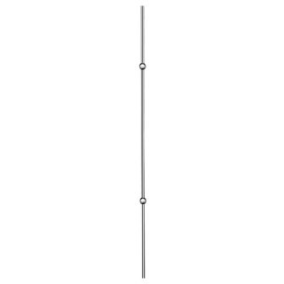 House of Forgings Powder Coated Stainless Steel Double Ball Baluster (Common 44 in; Actual 44 in)