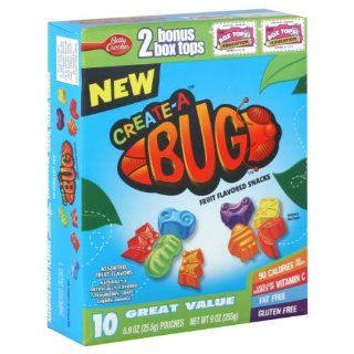 Betty Crocker Fruit Flavored Snacks, Create A Bug, 10 Count (Pack of 6)  Gummy Candy  Grocery & Gourmet Food