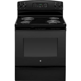 GE 30 in Freestanding 4 Element 5.3 cu ft Electric Range (Black)