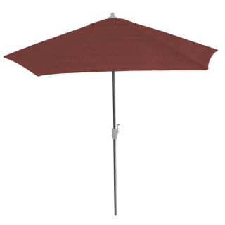 9 ft Cabernet Red Textured Round Market Umbrella