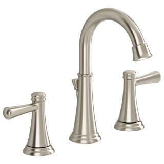 American Standard Rosetta Satin Nickel 2 Handle Widespread WaterSense Bathroom Sink Faucet (Drain Included)