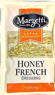 T. Marzetti's Honey French Dressing 1.5 oz Contains Sugar   25 pack  Dressing Packets Marzetti  Grocery & Gourmet Food