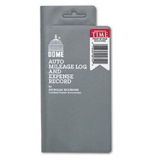 Dome Publishing Company, Inc. Products   Expense/Auto Mileage Record Book, 160 Page, 3 1/2"x6 1/2", Gray   Sold as 1 EA   Expense record book offers a pocket sized place to record your auto mileage and expenses for business trips. The format cont