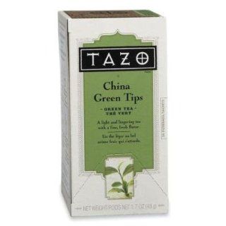 Starbucks Coffee Products   Tazo China Green Tips Tea, 24/BX   Sold as 1 BX   Tazo China Green Tips Tea is a traditional high grown Chinese green tea with delicate bouquet and fresh taste. Contains a blend of Mao Feng green teas that are cultivated in Zhej