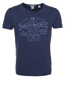 Scotch & Soda   Print T shirt   blue