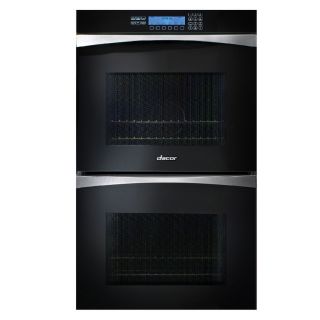 Dacor 30 in Self Cleaning Convection Double Electric Wall Oven (Black Glass)