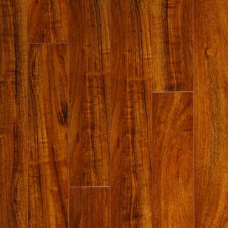 Pergo Max 5 in W x 3.97 ft L Moneta Mahogany High Gloss Laminate Wood Planks