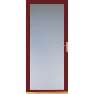 LARSON Cranberry Secure Elegance Full View Laminated Security Glass Storm Door (Common 81 in x 32 in; Actual 80 in x 33.62 in)