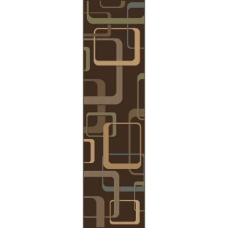 Shaw Living Silhouettes 1 ft 11 in W x 7 ft 6 in L Brown Runner