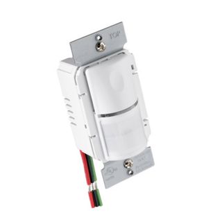 Pass & Seymour/Legrand White Combination Occupancy Decorator Light Switch