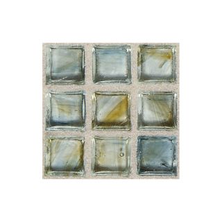 American Olean Visionaire Whispering Stream Glass Mosaic Square Indoor/Outdoor Wall Tile (Common 13 in x 13 in; Actual 12.87 in x 12.87 in)
