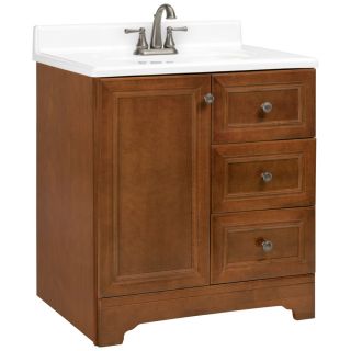 ESTATE by RSI Wheaton 30 in x 21 in Chestnut Traditional Bathroom Vanity