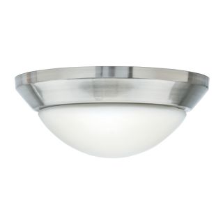 Casablanca 2 Light Brushed Nickel Ceiling Fan Light Kit with Cased White Glass Glass or Shade