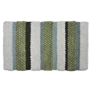 Style Selections 27 in x 45 in Rectangular Green Transitional Accent Rug
