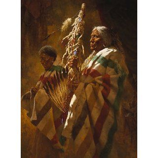 Howard Terpning   Thunderpipe and the Holy Man Fine Art