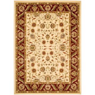 Safavieh 8 ft x 11 ft Ivory/Red Persian Floral Area Rugs