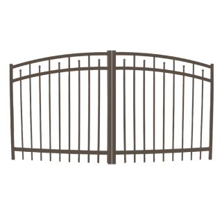 Ironcraft Bronze Powder Coated Aluminum Fence Gate (Common 48 in x 94 in; Actual 48 in x 94 in)