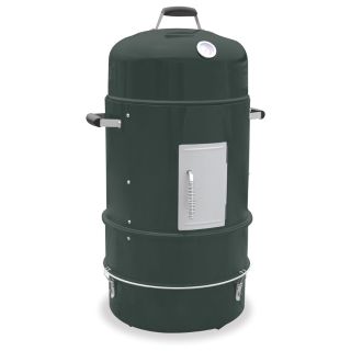Master Forge 36 in H x 20.25 in W 376 sq in Baked Enamel Green Charcoal Vertical Smoker