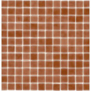 Elida Ceramica Recycled Old Red Ice Glass Mosaic Square Indoor/Outdoor Wall Tile (Common 12 in x 12 in; Actual 12.5 in x 12.5 in)