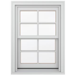 JELD WEN 26 1/8 in x 36 3/4 in Wood Double Pane New Construction Double Hung Window