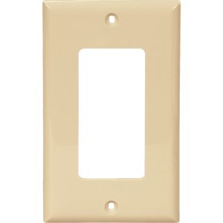 Cooper Wiring Devices 1 Gang Ivory Decorator Duplex Receptacle Nylon Wall Plate