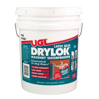 UGL Drylok Latex Base Masonry Waterproofer, White,5 Gallons