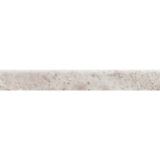 Bedrosians Illusions Silver Glazed Porcelain Indoor/Outdoor Bullnose Tile (Common 3 in x 20 in; Actual 2.75 in x 19.75 in)