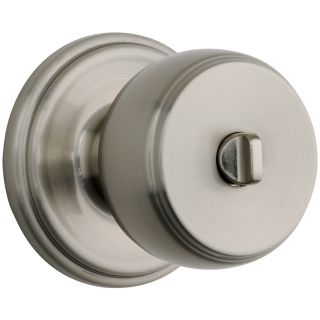 Brinks Home Security Push Pull Rotate Satin Nickel Turn Lock Residential Privacy Door Knob