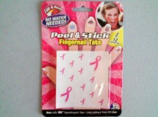 Cause Pink Ribbon Finger Nail Tattoos (24 Pieces) [Office Product] 