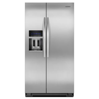KitchenAid Architect II 22.5 cu ft Side By Side Counter Depth Refrigerator with Single Ice Maker (Stainless Steel) ENERGY STAR