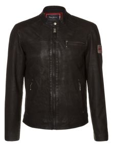 Pepe Jeans   GIC   Leather jacket   black