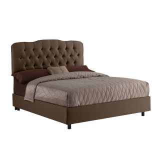 Skyline Furniture Quincy Chocolate King Upholstered Bed
