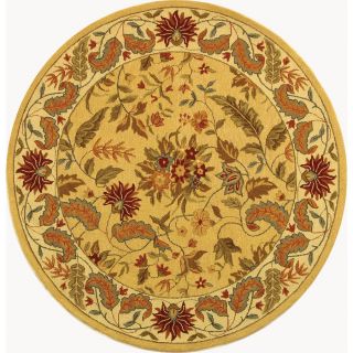 Safavieh Chelsea 4 ft x 4 ft Round White Transitional Wool Area Rug