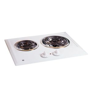 GE Electric Cooktop (White) (Common 21 in; Actual 21.25 in)