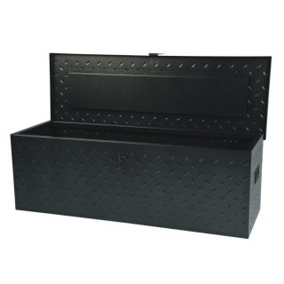 International Tool Storage 45 3/8 in x 15 1/4 in x 15 1/8 in Black Steel Full Size Truck Tool Box