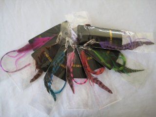 Feather Hair Extension Clip in Different Color 11 12 Inches 3 PCS  Beauty