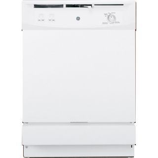 GE 64 Decibel Built in Dishwasher with Hard Food Disposer (White) (Common 24 Inch; Actual 24 in)