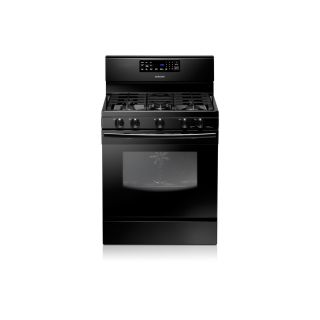 Samsung 5 Burner Freestanding 5.8 cu ft Self Cleaning Convection Gas Range (Black) (Common 30 in; Actual 29.8125 in)