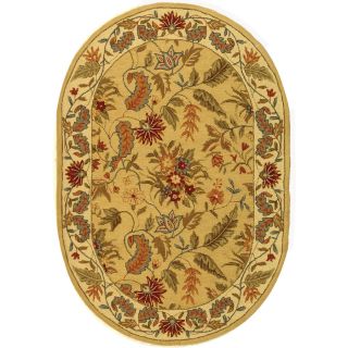 Safavieh Chelsea 7 ft 6 in x 9 ft 6 in Oval Cream Transitional Wool Area Rug