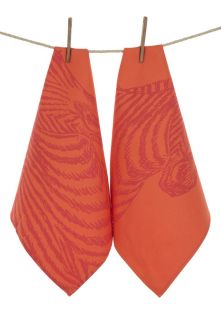 Sander   EXOTIC ANIMALS 2 PACK   Tea towel   orange