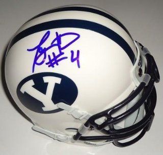 TAYSOM HILL signed *BYU COUGARS* mini helmet W/COA   Autographed College Mini Helmets Sports Collectibles