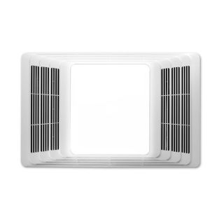 Broan 2.5 Sone 50 CFM White Bathroom Fan with Heater and Light