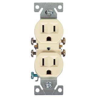 Cooper Wiring Devices 10 Pack 15 Amp Almond Duplex Electrical Outlet