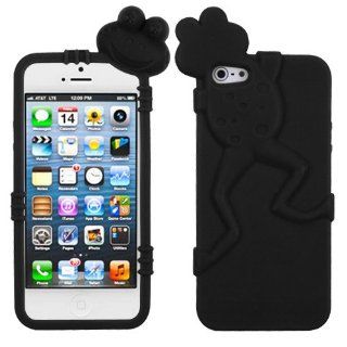 Apple iPhone 5 Soft Skin Case Black Frog Peeking Pets Skin AT&T, Cricket, Sprint, Verizon (does NOT fit Apple iPhone or iPhone 3G/3GS or iPhone 4/4S) Cell Phones & Accessories